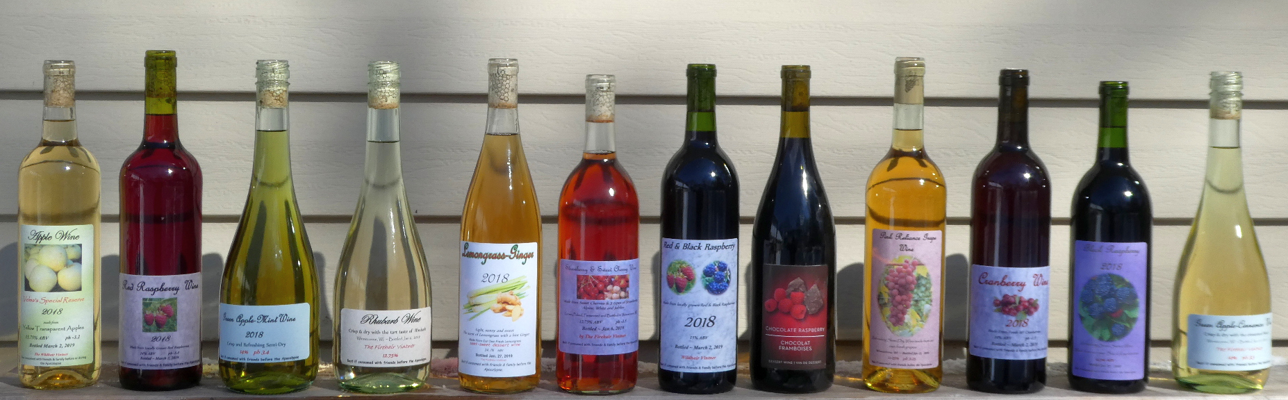 Most of the wines made I
                  in 2018, bottled in 2019