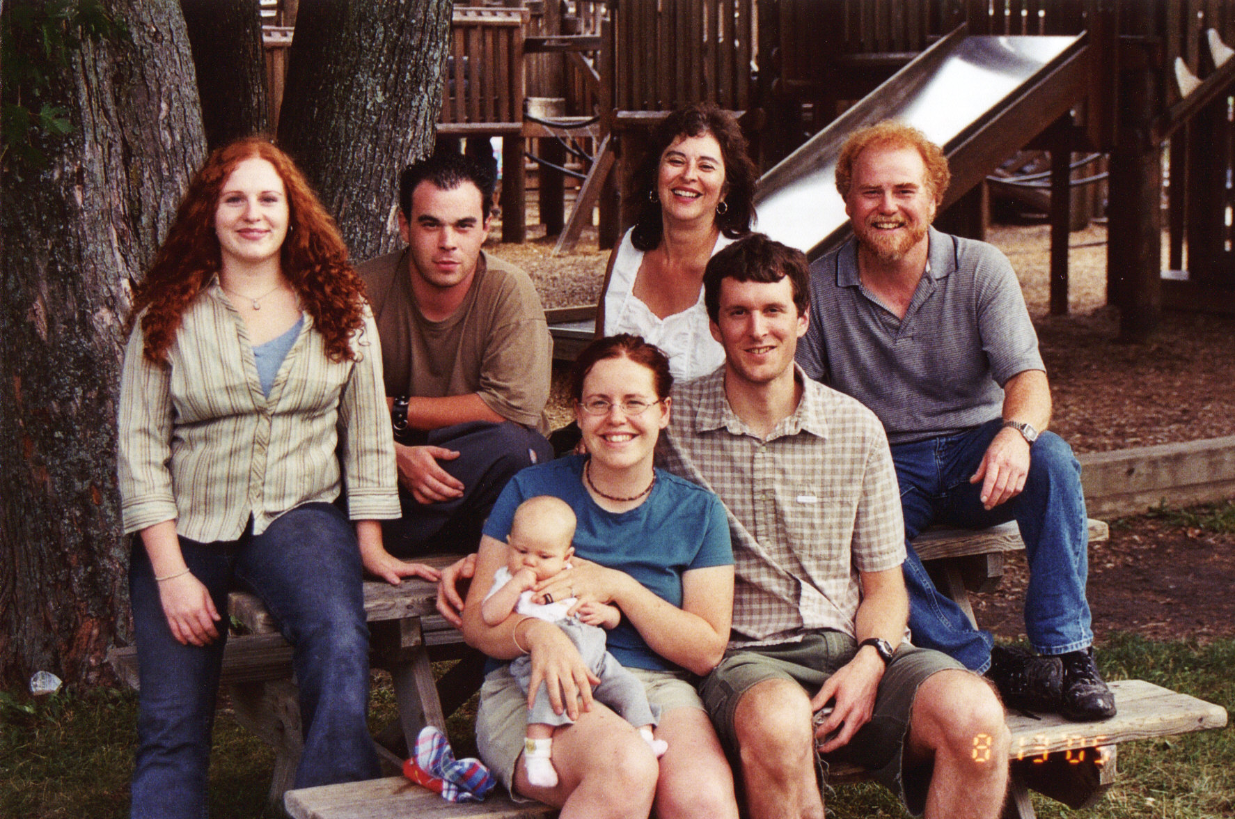 L-R - Katie, Wayne, Velma, Red, Scott, Esther & Ellie