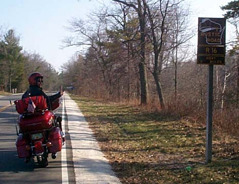 Road 16 thru Point Beach State
          Forest