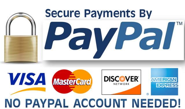 Accepting Credit Cards
                    ONLY thru PayPal
