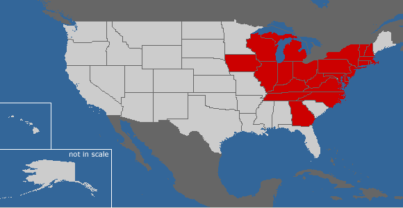 States traveled